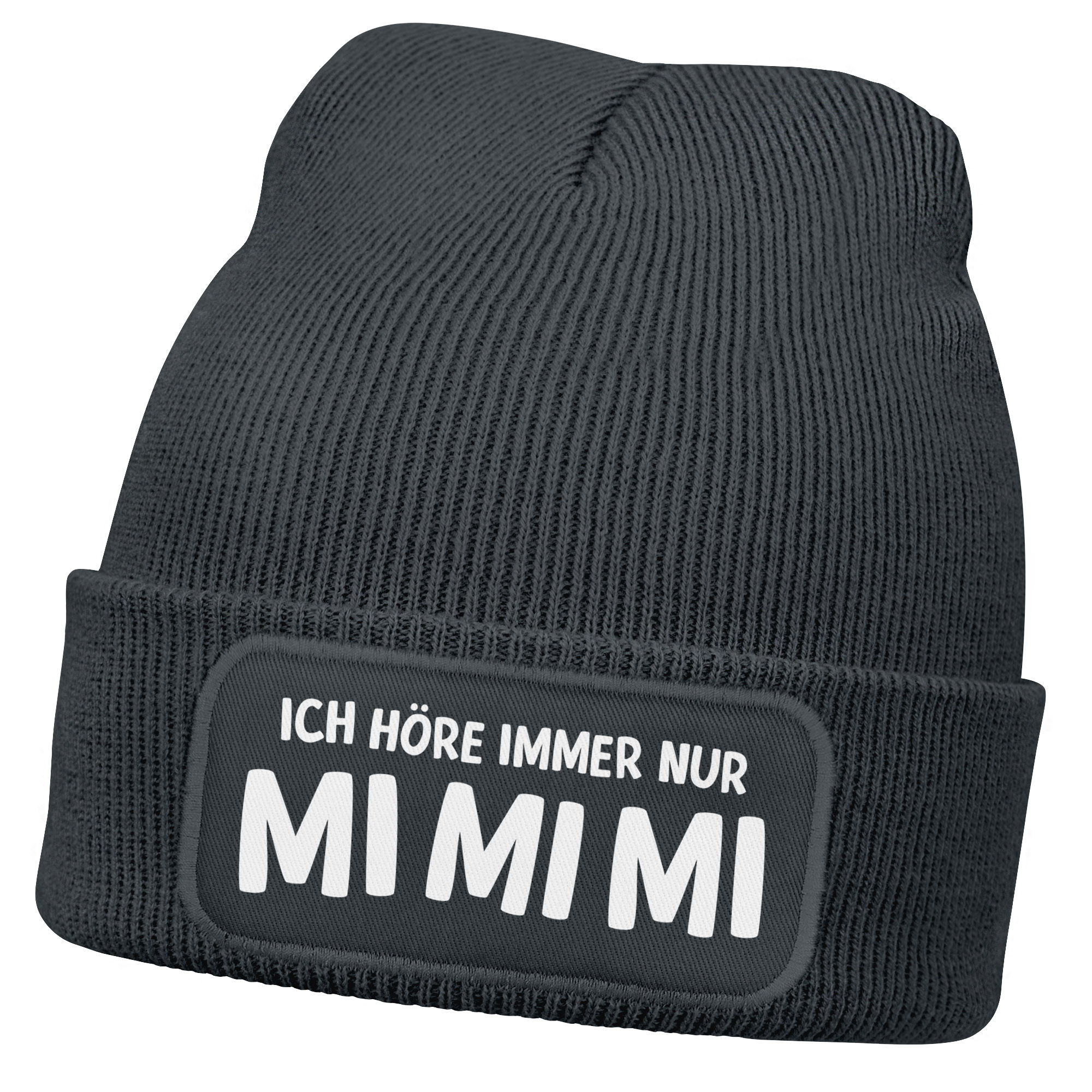 MoonWorks Herren Beanie 'Dorfkind' – Lustige Strickmütze Mit Spruch, Weich & Dehnbar