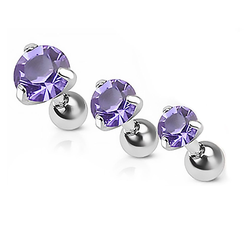 Autiga ® oreja piercing circonita conector Tragus Helix cartilage Barbell cristales