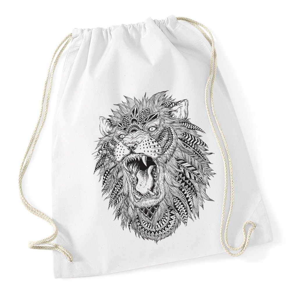 Turnbeutel Mandala Ornament Bohemian Boho Ethno Hipster Beutel Tasche Gymsac