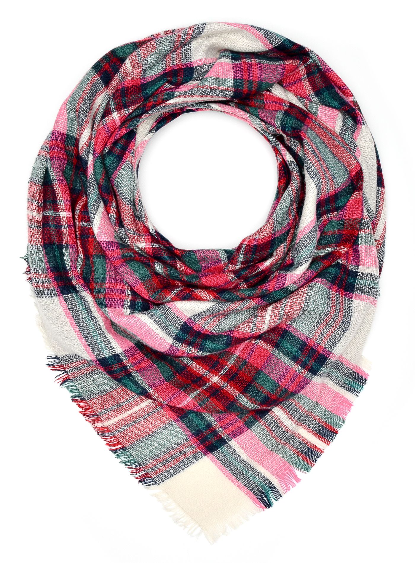 Schal Winterschal Damen XXL Halstuch Karo Kariert Strickschal Tartan Wendeschal