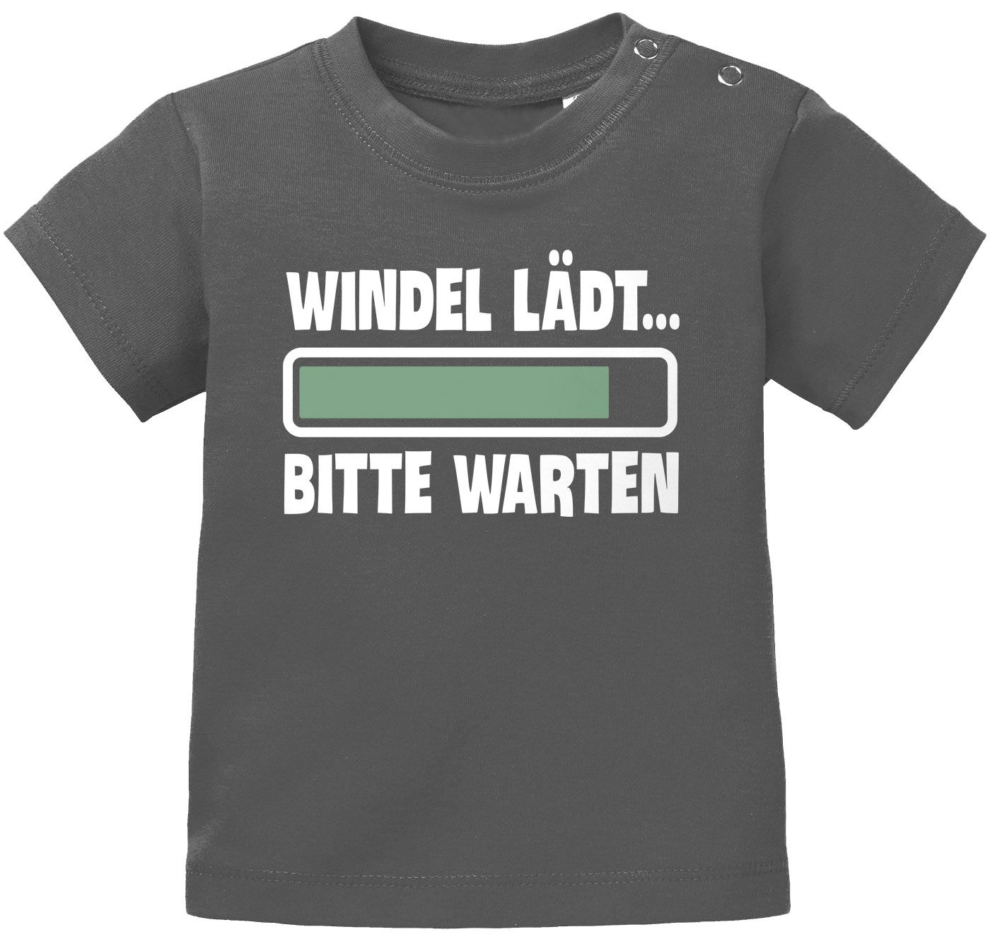 MoonWorks/® Baby T-Shirt Kurzarm Babyshirt Windel l/ädt Bitte warten Spruch lustig Jungen M/ädchen Shirt