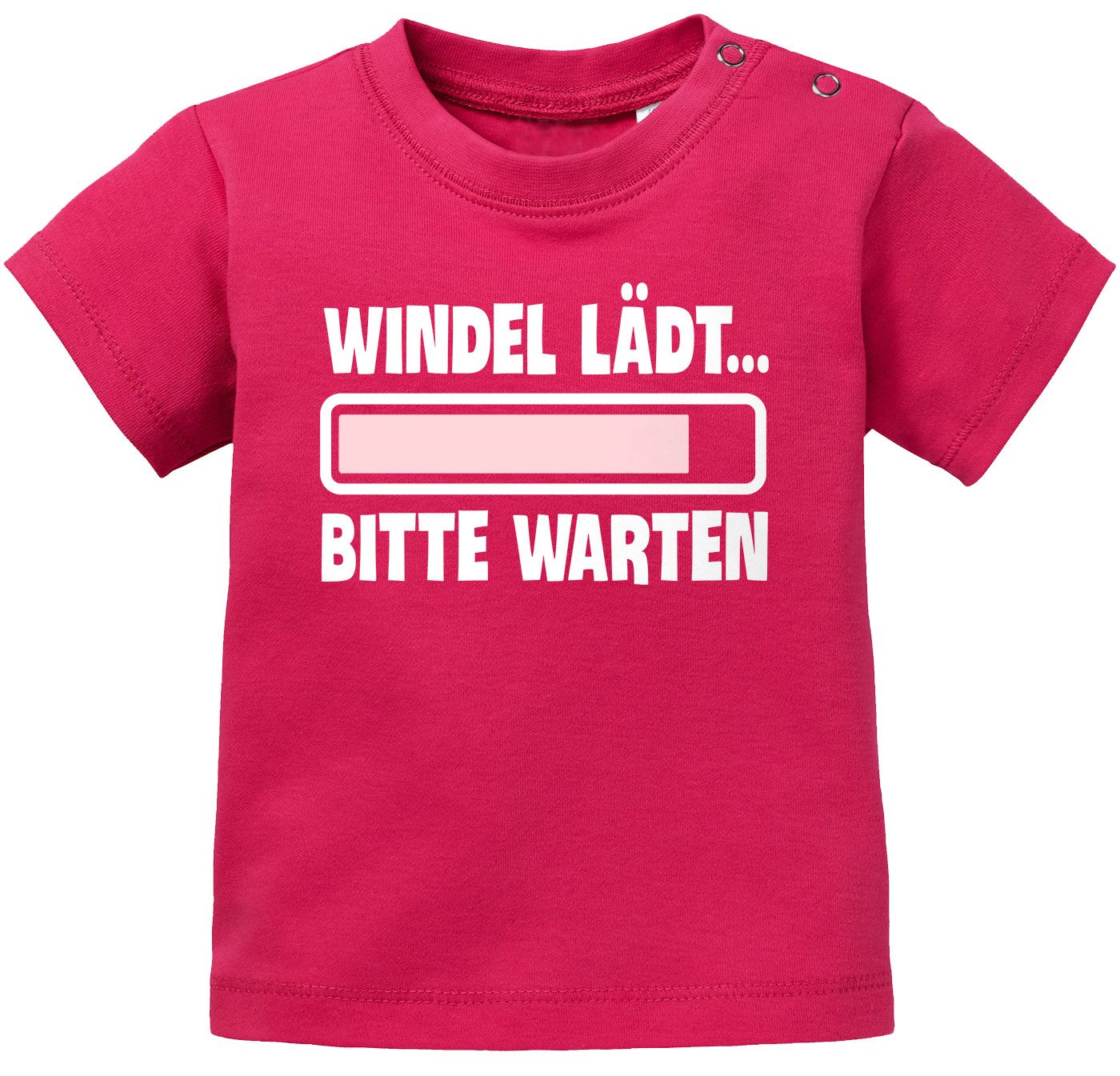 Spruch Jungen lustig | Baby lädt bitte Babyshirt warten Windel T-Shirt eBay kurzarm