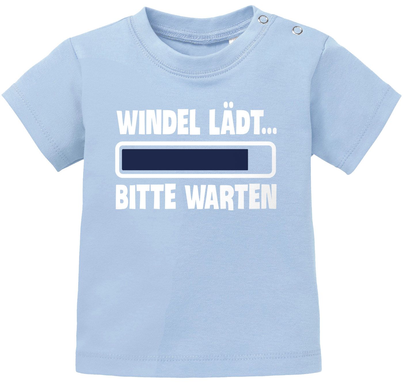 MoonWorks/® Baby T-Shirt Kurzarm Babyshirt Windel l/ädt Bitte warten Spruch lustig Jungen M/ädchen Shirt