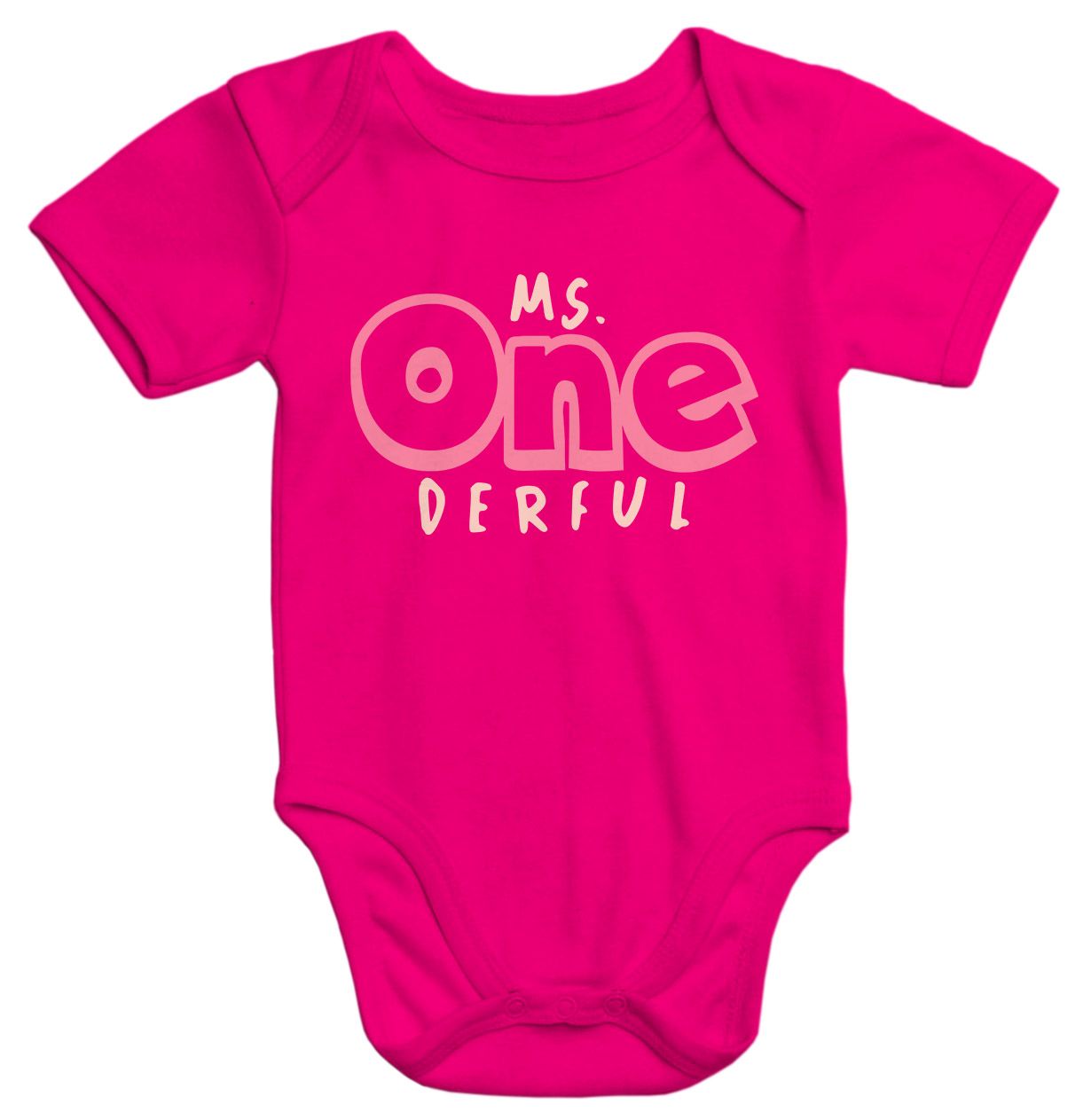 Miss One Derful Geburtstag Baby Baby T-Shirt Kurzarm