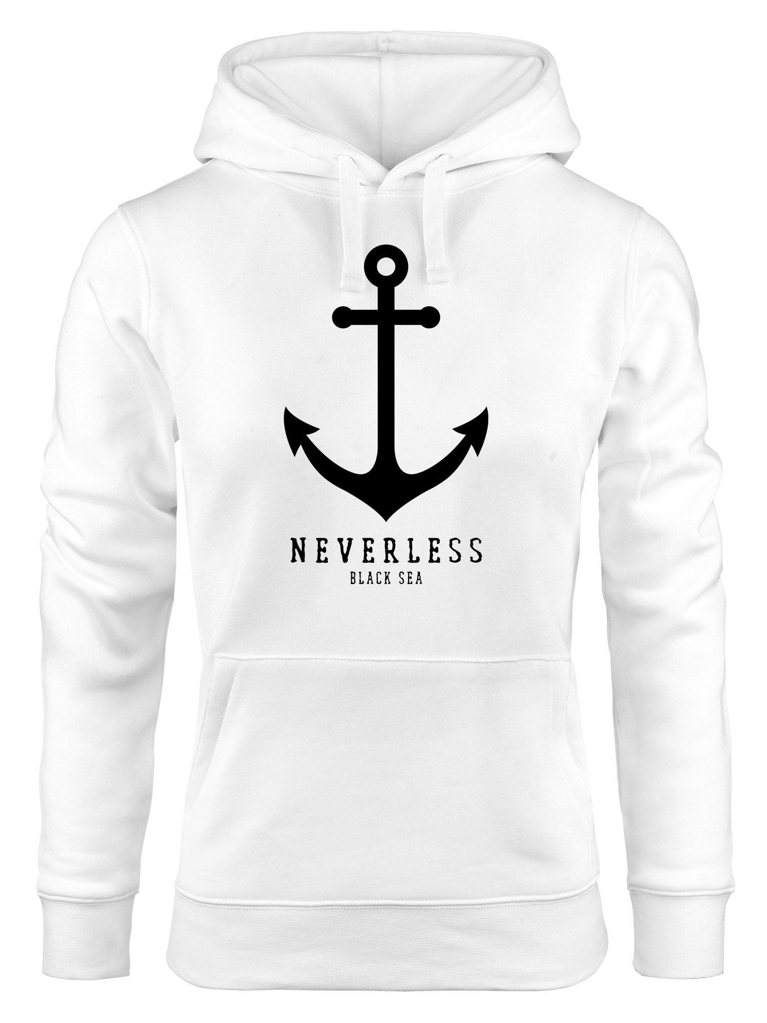 Hoodie Damen Anker Nautical Sailor Segeln Kapuzen Pullover Neverless Hoodie Damen Into The Wild Abenteuer Adventure
