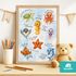 Affirmationsposter Kinder Meerestiere Ozean Wandbilder Kinderzimmer Wanddeko Mutmacher Geschenk Selbstliebe Motivation SpecialMe®preview