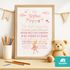 Affirmationsposter personalisiert mit Namen Kinder Wandbilder Kinderzimmer Ballerina Ballett Tanzen Wanddeko Mutmacher Selbstliebe SpecialMe®preview