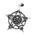 Anhänger Freimaurer Totenkopf Pentagramm Stern Edelstahl Halskette Lederkette Kugelkette Masonic Gothic Damen Herrenpreview