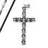 Anhänger Kreuz Totenkopf Edelstahl Halskette Massiv Lederkette Gothic Kugelkette Herren Damenpreview