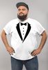 Anzug T-Shirt Smoking Tuxedo Anzug Aufdruck Fun-Shirt Moonworks®preview