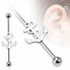 Autiga Industrial Stab Piercing Ohr Stecker Anker Anchor Straight Barbell Hantelpreview
