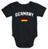 Baby Body Deutschland Flagge WM Fußball Weltmeisterschaft 2026 World Cup Bio-Baumwolle Moonworks®preview