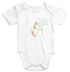Baby Body Einhorn mit Pusteblume Bio-Baumwolle kurzarm Onesie Unicorn with Dandelion Moonworks®preview