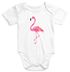 Baby-Body Flamingo Aufdruck kurzarm Babybody Bio-Baumwolle Onesie Einteiler Moonworks®preview