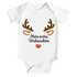 Baby Body kurzarm Rentier Rudolf XMAS Print Weihnachtsoutfit Newborn Einjährige Jungen & Mädchen Bio Baumwolle MoonWorks®preview
