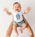 Baby Body kurzarm Wichtel Aufdruck personalisiert Wunschname Babygeschenke Weihnachten Mädchen & Jungen Bio Baumwolle SpecialMe®preview