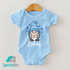 Baby Body kurzarm Wichtel Aufdruck personalisiert Wunschname Babygeschenke Weihnachten Mädchen & Jungen Bio Baumwolle SpecialMe®preview