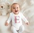 Baby Body Langarm Body personalisiert mit Monogramm Pastellfarben Namen Wunschname Geschenk Geburt Bio-Baumwolle SpecialMe®preview