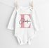Baby Body Langarm Body personalisiert mit Monogramm Pastellfarben Namen Wunschname Geschenk Geburt Bio-Baumwolle SpecialMe®preview