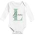 Baby Body Langarm Body personalisiert mit Monogramm Pastellfarben Namen Wunschname Geschenk Geburt Bio-Baumwolle SpecialMe®preview