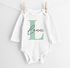 Baby Body Langarm Body personalisiert mit Monogramm Pastellfarben Namen Wunschname Geschenk Geburt Bio-Baumwolle SpecialMe®preview