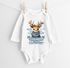Baby Body Langarm personalisiert mit Namen und Spruch Frohe Weihnachten Tiermotive Babygeschenk Bio-Baumwolle SpecialMe®preview