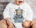 Baby Body Langarm personalisiert mit Namen und Spruch Frohe Weihnachten Tiermotive Babygeschenk Bio-Baumwolle SpecialMe®preview