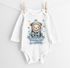 Baby Body Langarm personalisiert mit Namen und Spruch Frohe Weihnachten Tiermotive Babygeschenk Bio-Baumwolle SpecialMe®preview