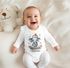 Baby Body Langarm personalisiert mit Namen und Spruch Frohe Weihnachten Tiermotive Babygeschenk Bio-Baumwolle SpecialMe®preview