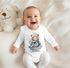 Baby Body Langarm personalisiert mit Namen und Spruch Frohe Weihnachten Tiermotive Babygeschenk Bio-Baumwolle SpecialMe®preview