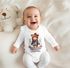 Baby Body Langarm personalisiert mit Namen und Spruch Frohe Weihnachten Tiermotive Babygeschenk Bio-Baumwolle SpecialMe®preview