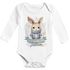 Baby Body Langarm personalisiert mit Namen und Spruch Frohe Weihnachten Tiermotive Babygeschenk Bio-Baumwolle SpecialMe®preview