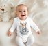 Baby Body Langarm personalisiert mit Namen und Spruch Frohe Weihnachten Tiermotive Babygeschenk Bio-Baumwolle SpecialMe®preview