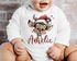 Baby Body langarm Rentier Elch Kuh Tiere Weihnachten XMAS Outfit Bio-Baumwolle Jungen & Mädchen SpecialMe®preview