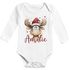 Baby Body langarm Rentier Elch Kuh Tiere Weihnachten XMAS Outfit Bio-Baumwolle Jungen & Mädchen SpecialMe®preview