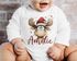 Baby Body langarm Rentier Elch Kuh Tiere Weihnachten XMAS Outfit Bio-Baumwolle Jungen & Mädchen SpecialMe®preview