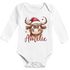 Baby Body langarm Rentier Elch Kuh Tiere Weihnachten XMAS Outfit Bio-Baumwolle Jungen & Mädchen SpecialMe®preview