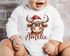 Baby Body langarm Rentier Elch Kuh Tiere Weihnachten XMAS Outfit Bio-Baumwolle Jungen & Mädchen SpecialMe®preview