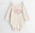 Baby Body Langarm Schriftzug Mini personalisiert mit Familienname Wunschname Geschenk Geburt Taufe Bio-Baumwolle SpecialMe®preview