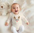 Baby Body langarm Weihnachten Rentier Rudolf XMAS Print Weihnachtsoutfit Newborn Einjährige Jungen & Mädchen Bio-Baumwolle MoonWorks®preview