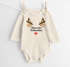 Baby Body langarm Weihnachten Rentier Rudolf XMAS Print Weihnachtsoutfit Newborn Einjährige Jungen & Mädchen Bio-Baumwolle MoonWorks®preview
