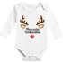 Baby Body langarm Weihnachten Rentier Rudolf XMAS Print Weihnachtsoutfit Newborn Einjährige Jungen & Mädchen Bio-Baumwolle MoonWorks®preview