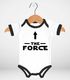 Baby Body  lustiger Aufdruck The Force Parodie Science Fiction Serie Jungen Mädchen Moonworks®preview