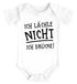 Baby Body mit lustigem Spruch Ich lächle nicht Ich drücke! Bio-Baumwolle Jungen & Mädchen MoonWorks®preview