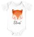 Baby Body mit Name Bär Fuchs Einhorn Bedruckt Tiermotive personalisierte Geschenke kurzarm Bio Baumwolle SpecialMe®preview