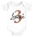 Baby Body mit Name zum Geburtstag Geburtstags-Shirt personalisierbar mit Namen Alter 1-3 Bio-Baumwolle SpecialMe®preview