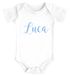 Baby Body mit Namen bedrucken lassen eigener Name Wunschname kurzarm Bio Baumwolle SpecialMe®preview