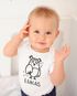 Baby Body mit Namen bedrucken lassen Eule lustige Tiere Strichzeichung kurzarm Bio Baumwolle SpecialMe®preview