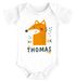 Baby Body mit Namen bedrucken lassen Fuchs Fox Tiere Tiermotiv personalisierbar kurzarm Bio Baumwolle SpecialMe®preview