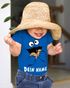 Baby Body mit Namen bedrucken lassen Krümelmonster Keks Cookie Monster personalisierbares Geschenk kurzarm Moonworks®preview